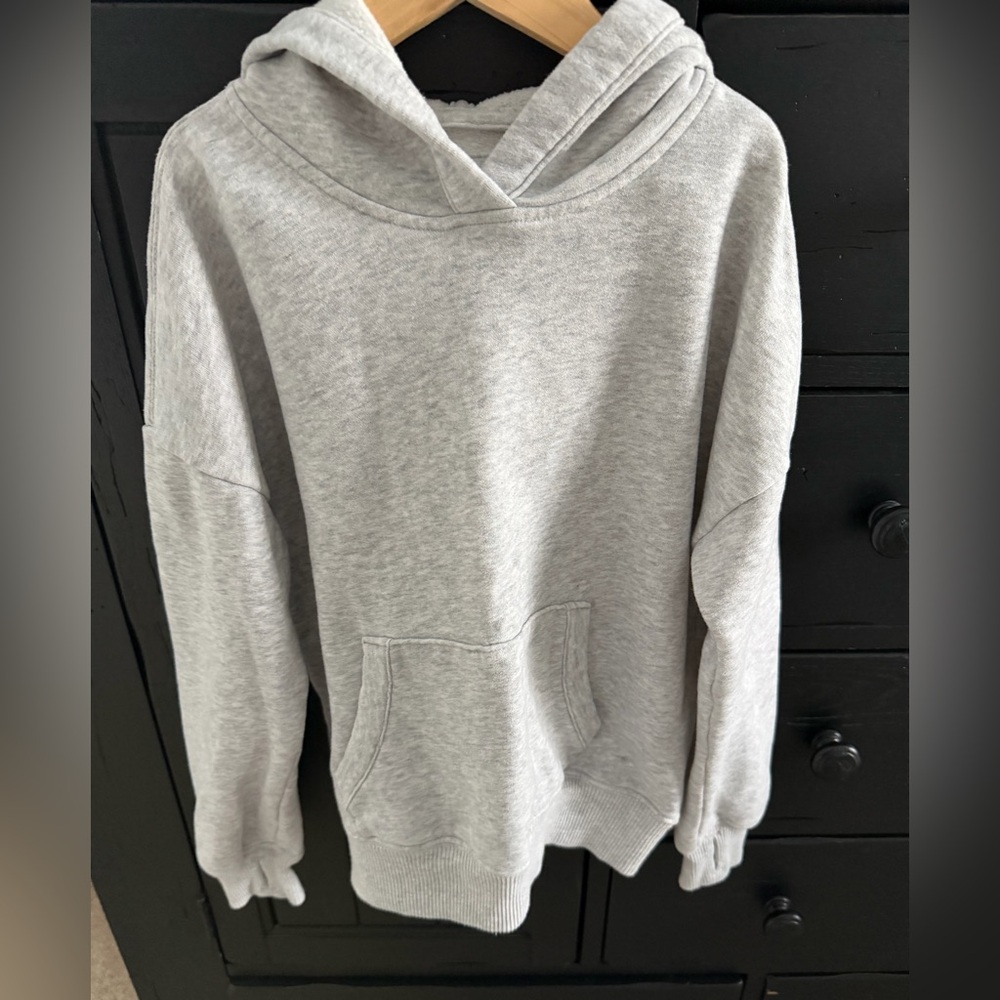 Abercrombie kids essential popover hoodie Grey size 11/12